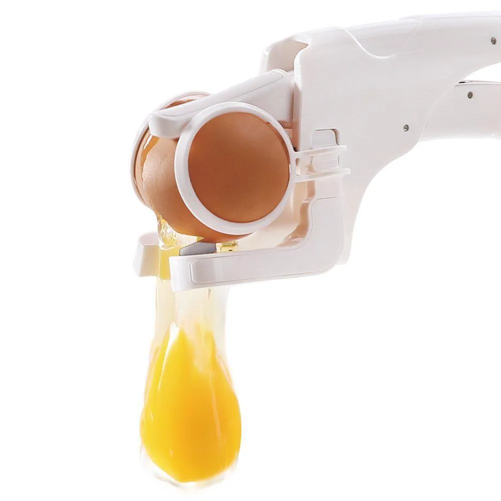 New Easy Egg Cracker Handheld York White Separator