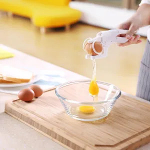 New Easy Egg Cracker Handheld York White Separator