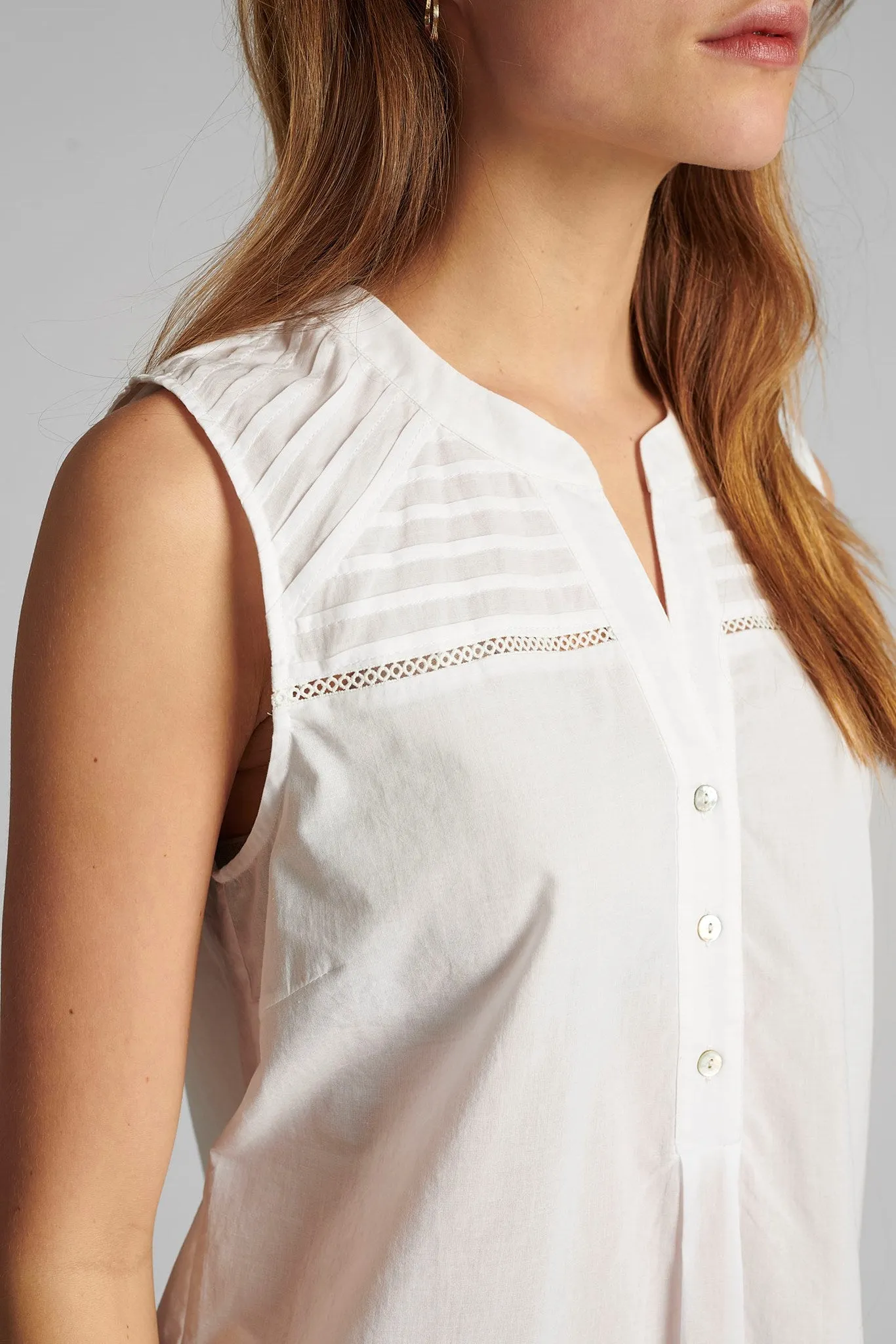 NUCINDY TOP - Bright White