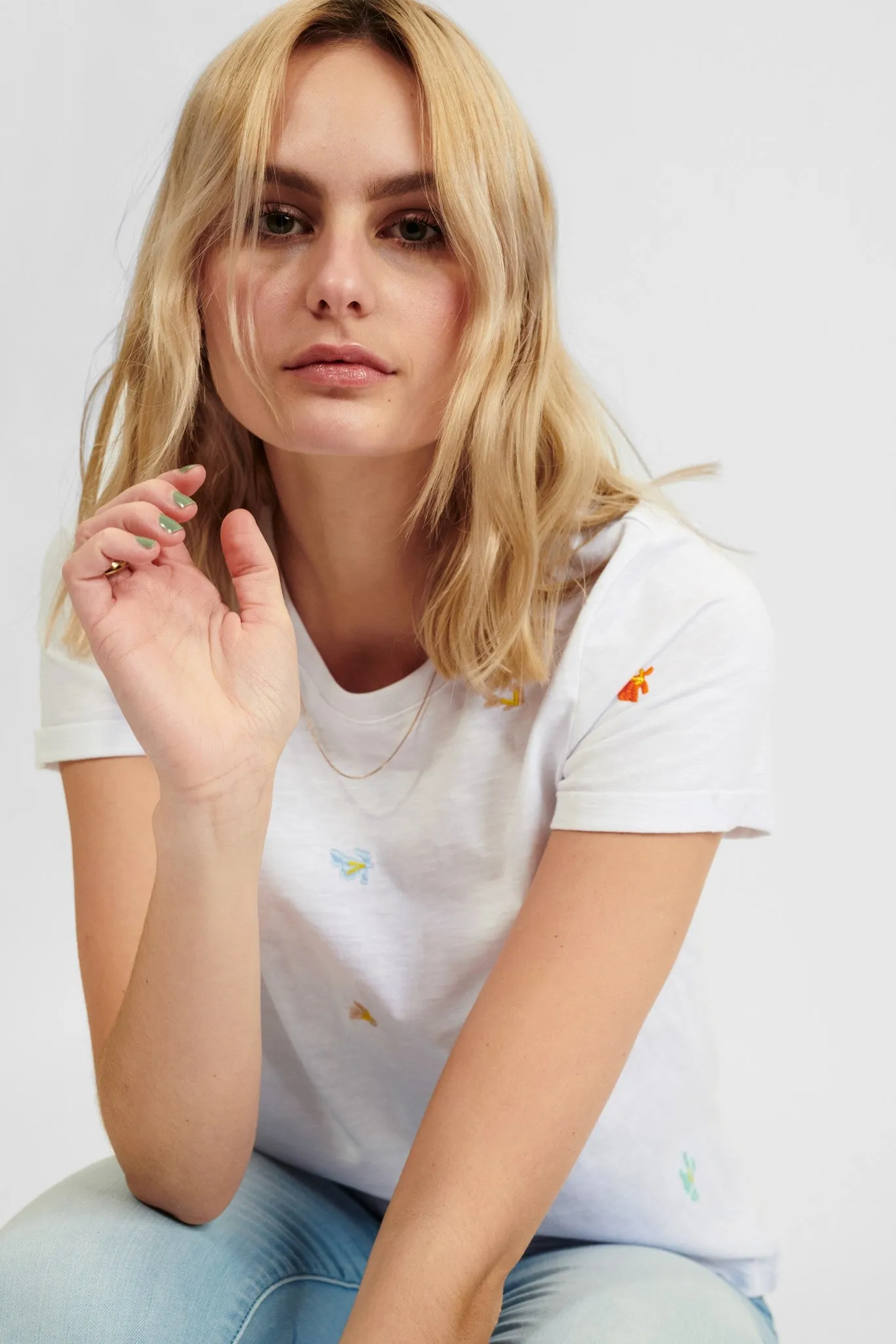 NUDELPHI TEE - Bright White