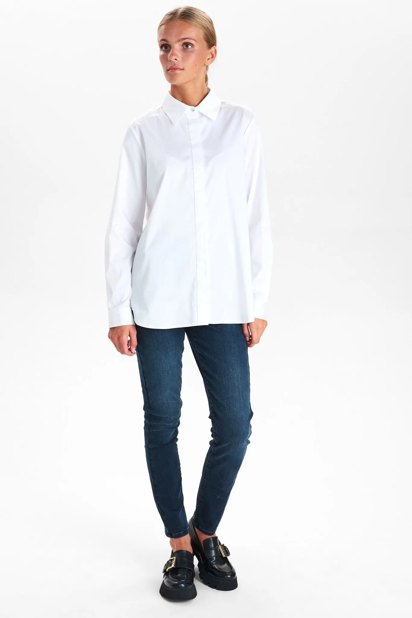 NULUCY SHIRT NOOS - Bright White