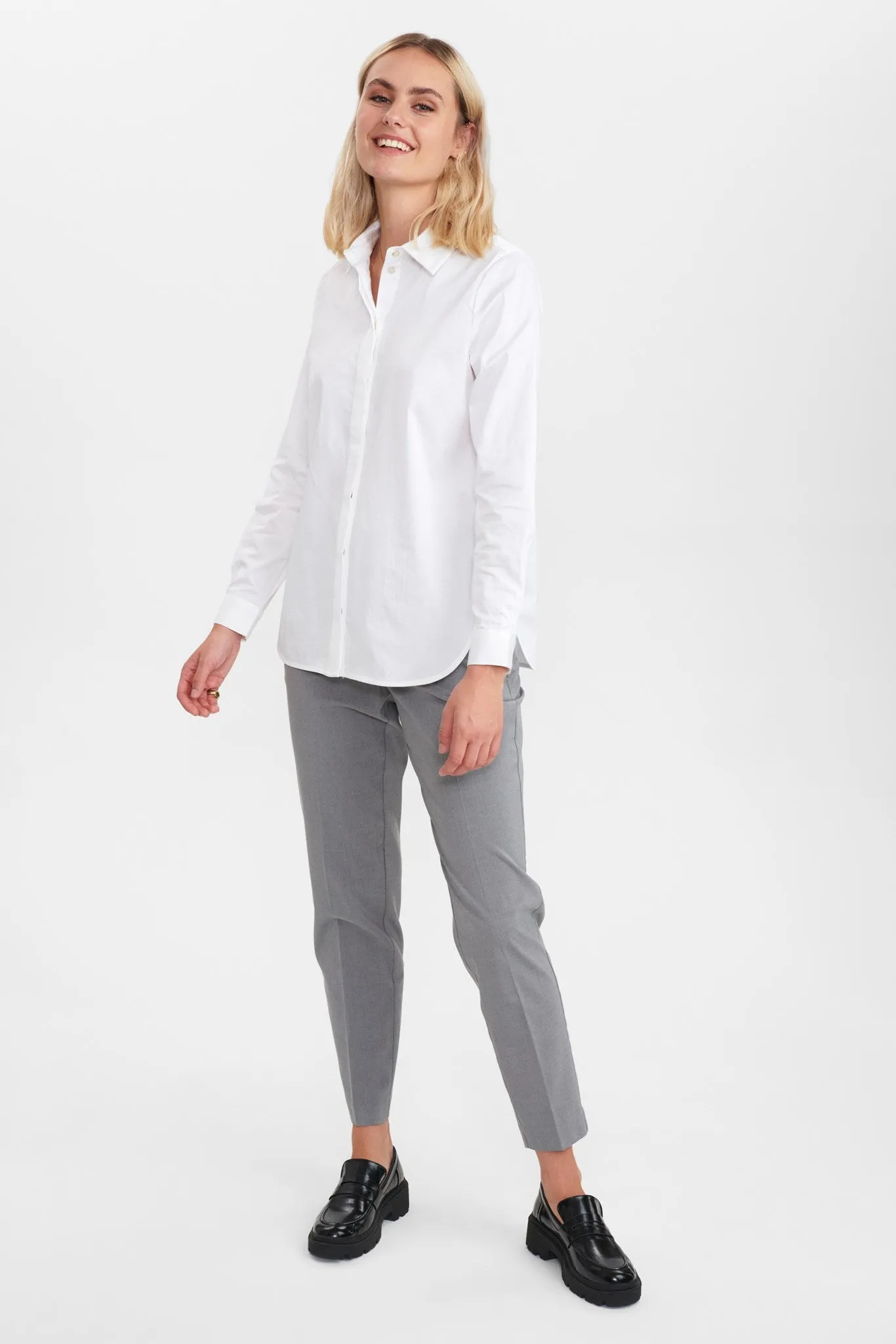 NULUCY SHIRT NOOS - Bright White