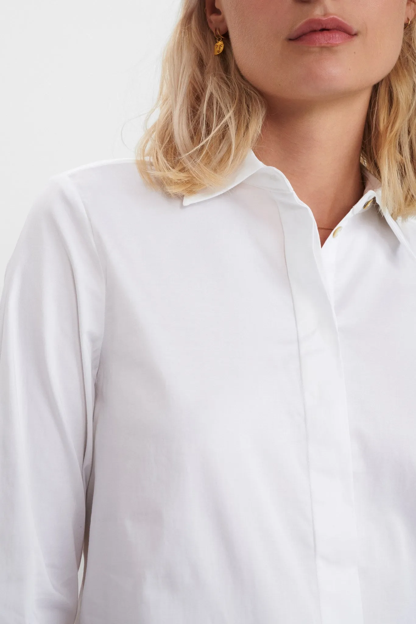 NULUCY SHIRT NOOS - Bright White