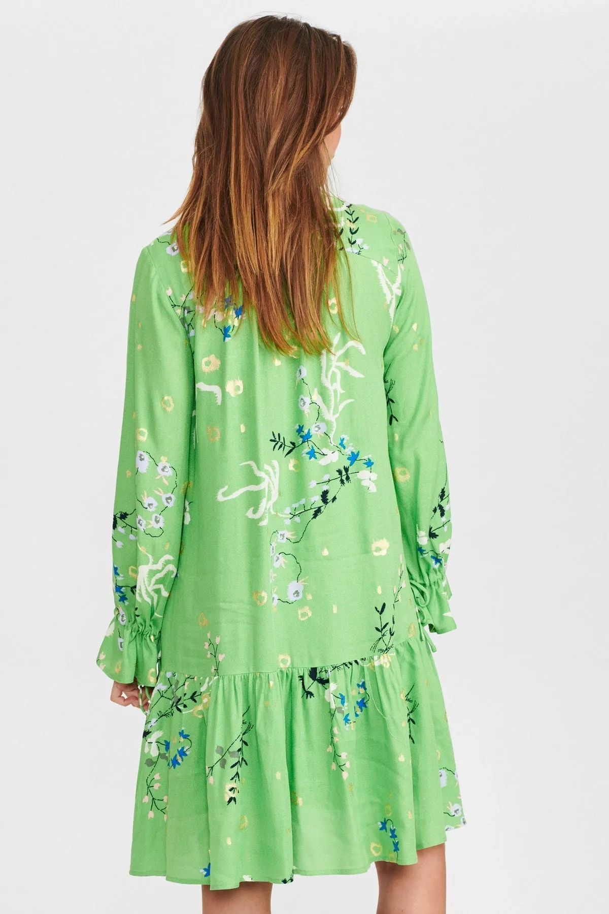 Numph Cadeau Dress in Foliage Print