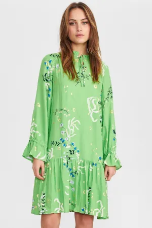 Numph Cadeau Dress in Foliage Print
