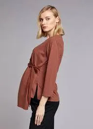 Nursing Detailed Blouse Tie