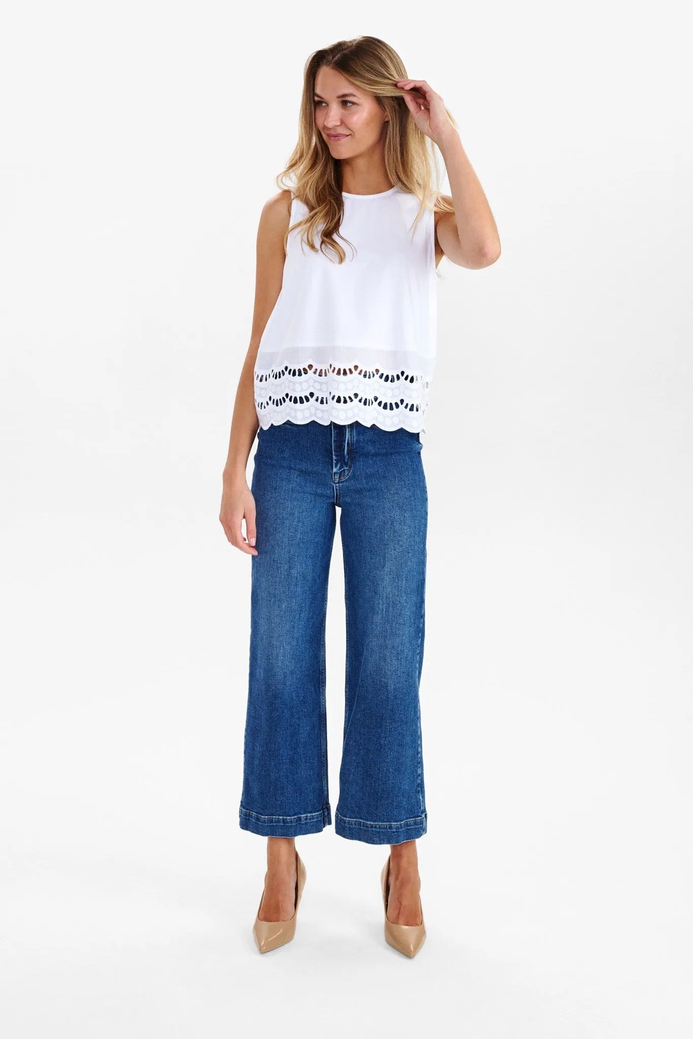 NUTASCHA BLOUSE - Bright White