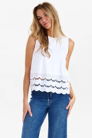 NUTASCHA BLOUSE - Bright White