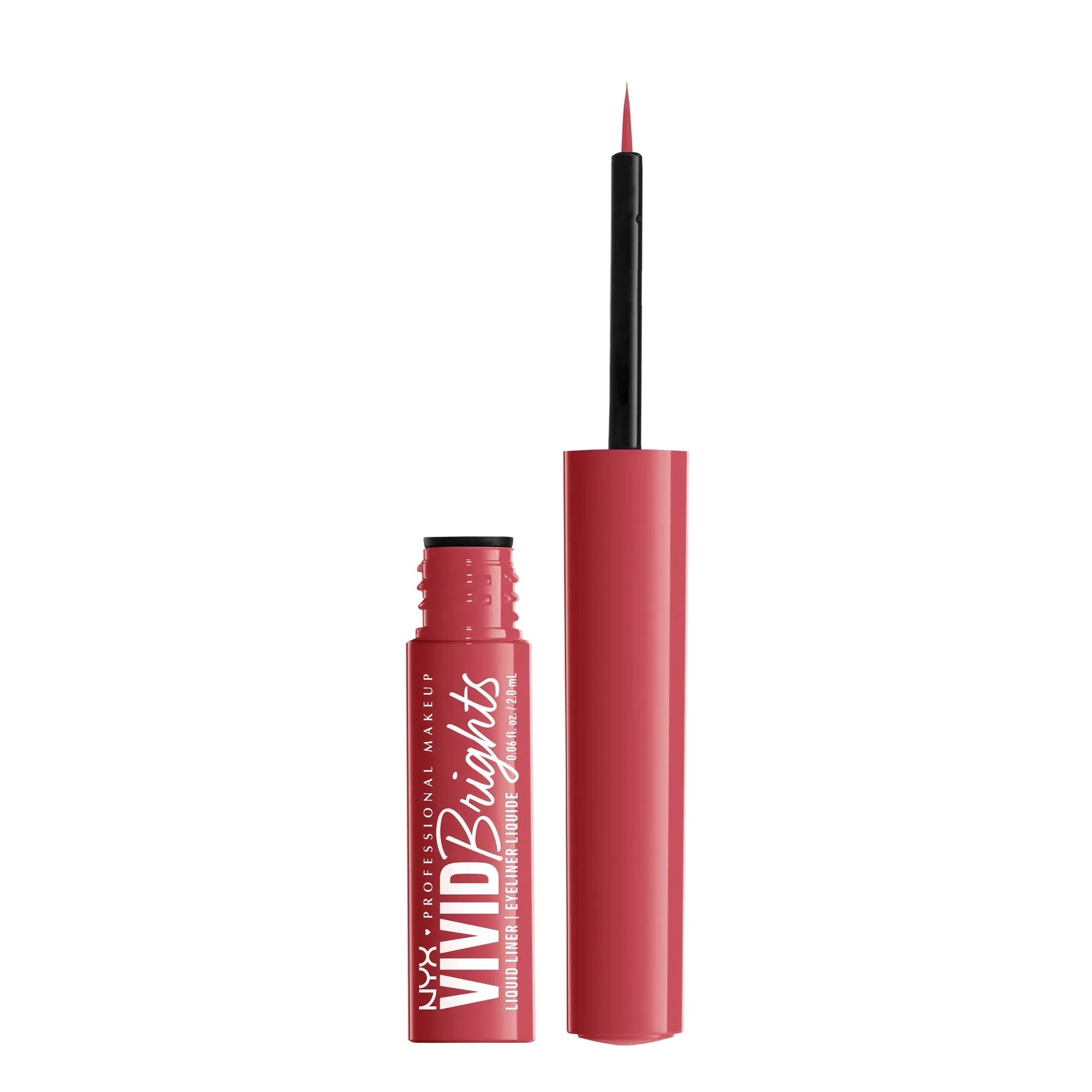 Nyx Brights Matte liquid liner on red