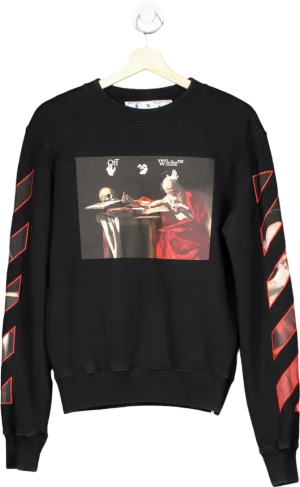Off-White Black Caravaggio Painting sweatshirt UK XS