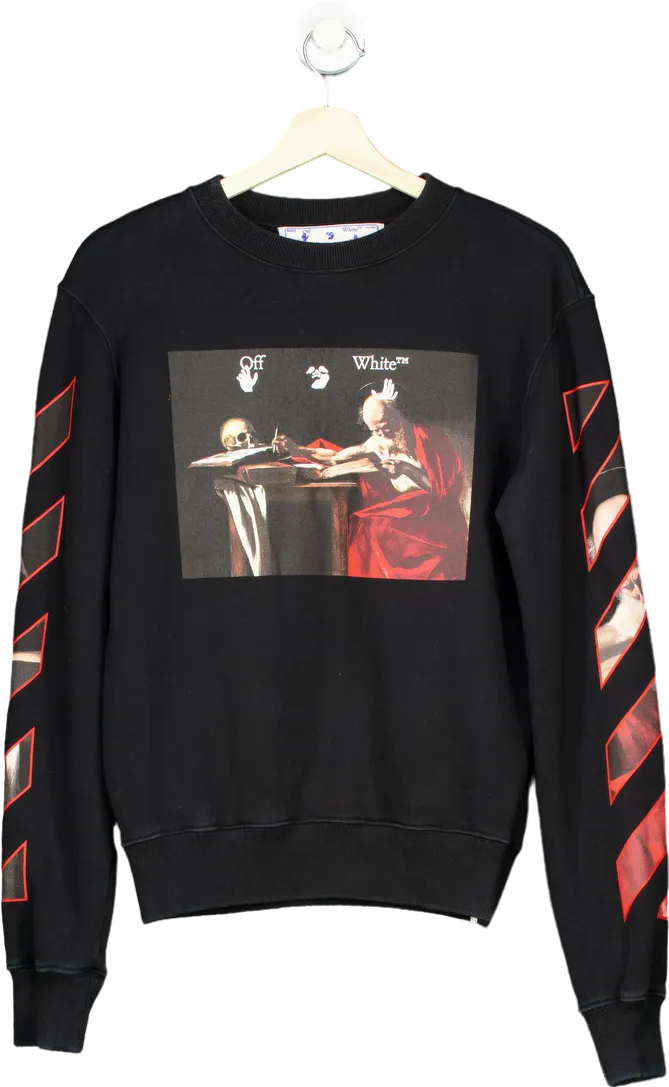 Off-White Black Caravaggio Painting sweatshirt UK XS