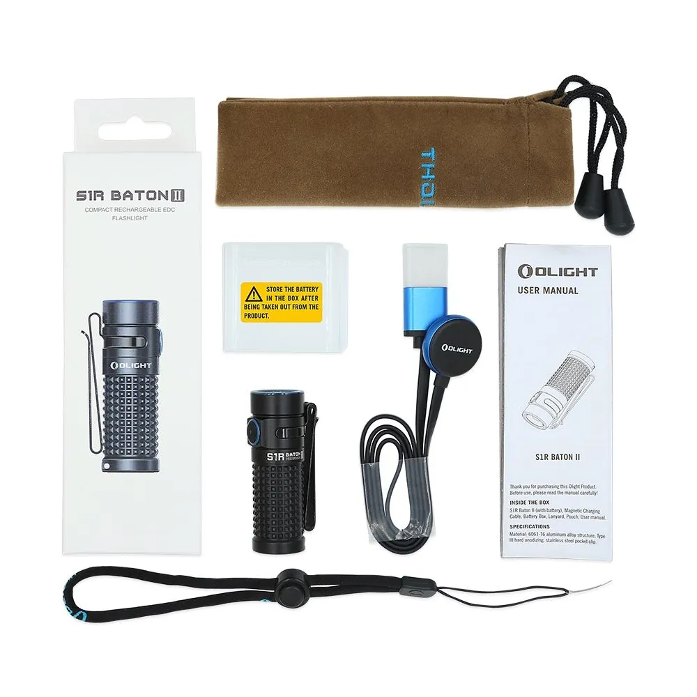 Olight S1R Baton II rechargeable 1000 lumen LED pocket torch