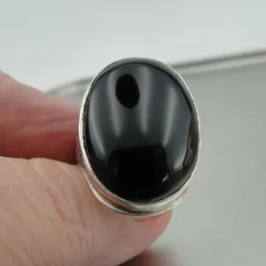 Onyx Ring 925 Sterling Silver  Size 7,7.5,8,9,10 Handmade Hadar Designers (H 184y