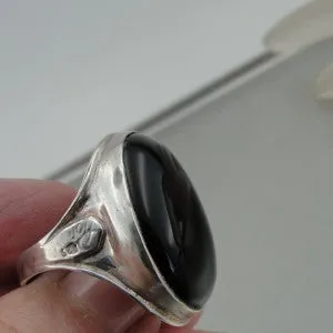 Onyx Ring 925 Sterling Silver  Size 7,7.5,8,9,10 Handmade Hadar Designers (H 184y