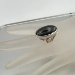 Onyx Ring 925 Sterling Silver  Size 7,7.5,8,9,10 Handmade Hadar Designers (H 184y