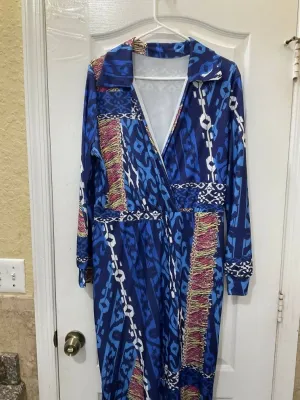 Open Chest Colorful Jumpsuit