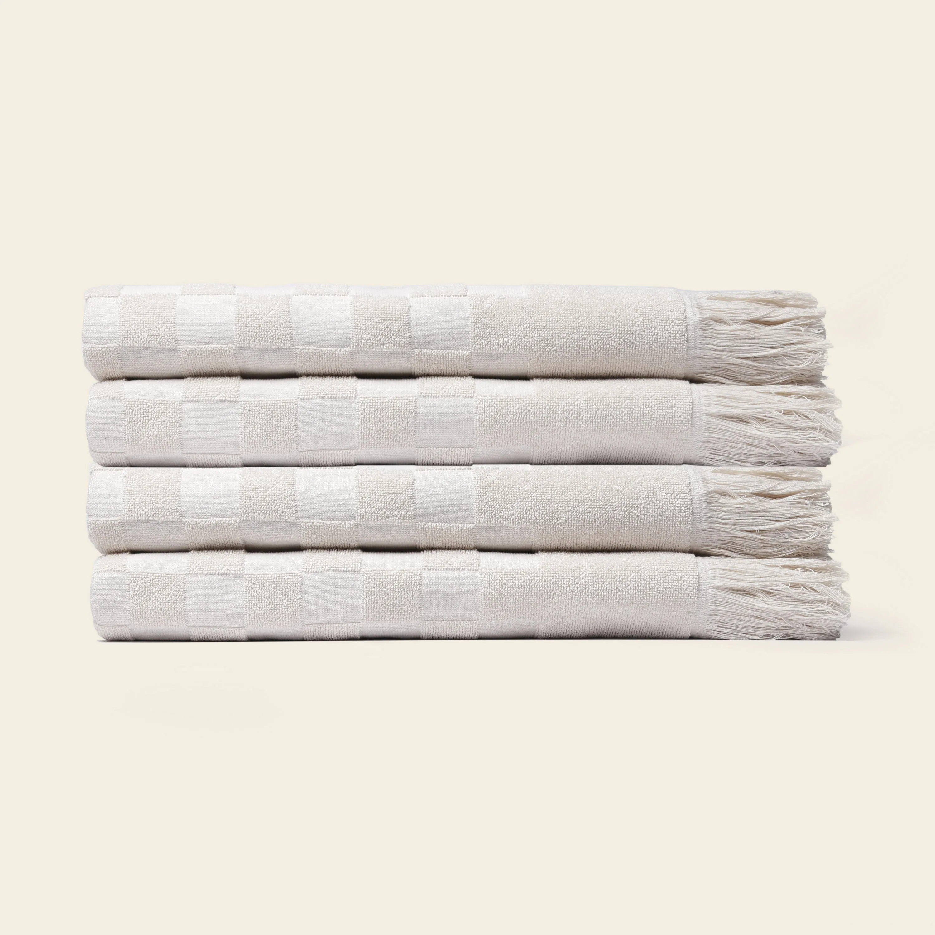 Organic Poolside Checkered Beach Towel