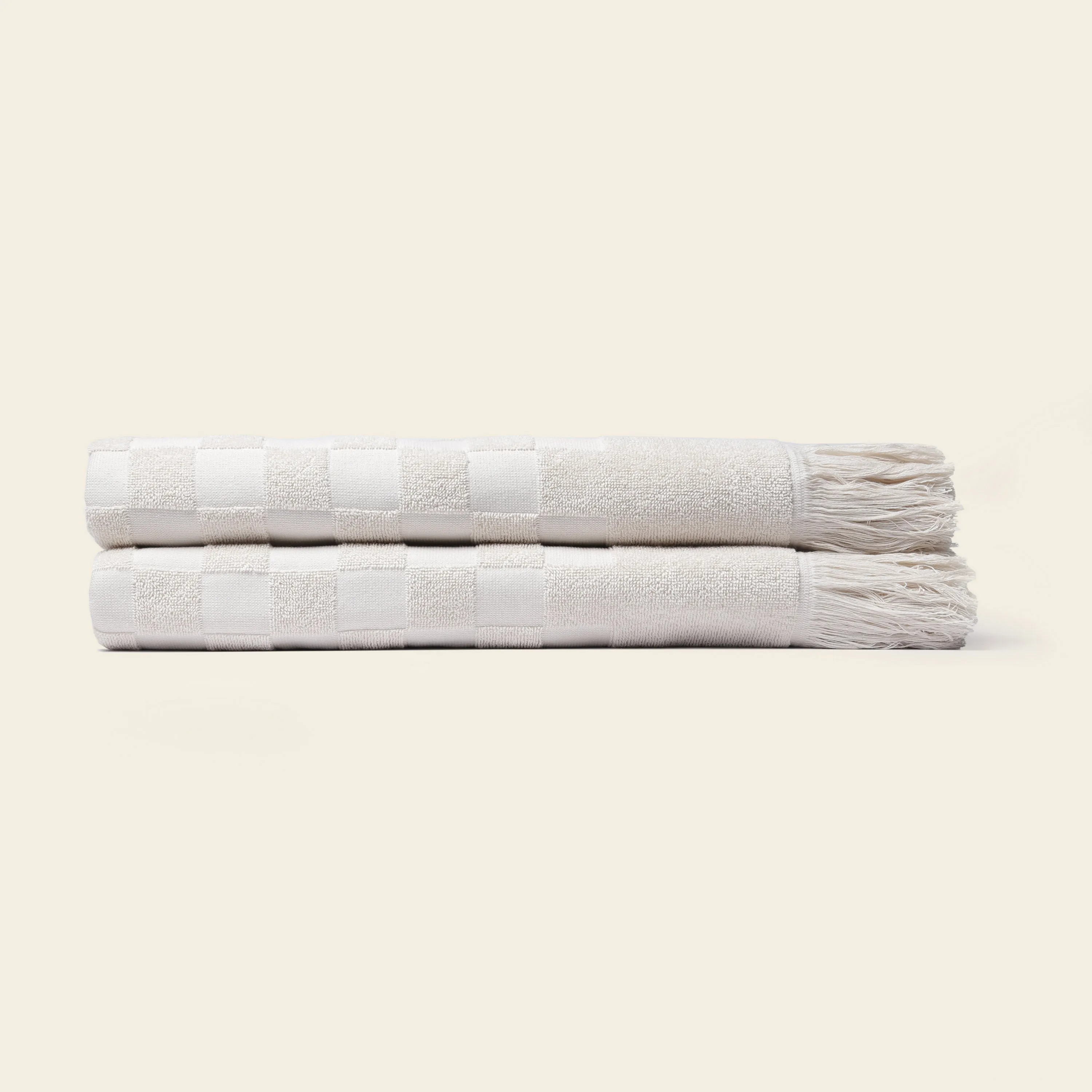 Organic Poolside Checkered Beach Towel