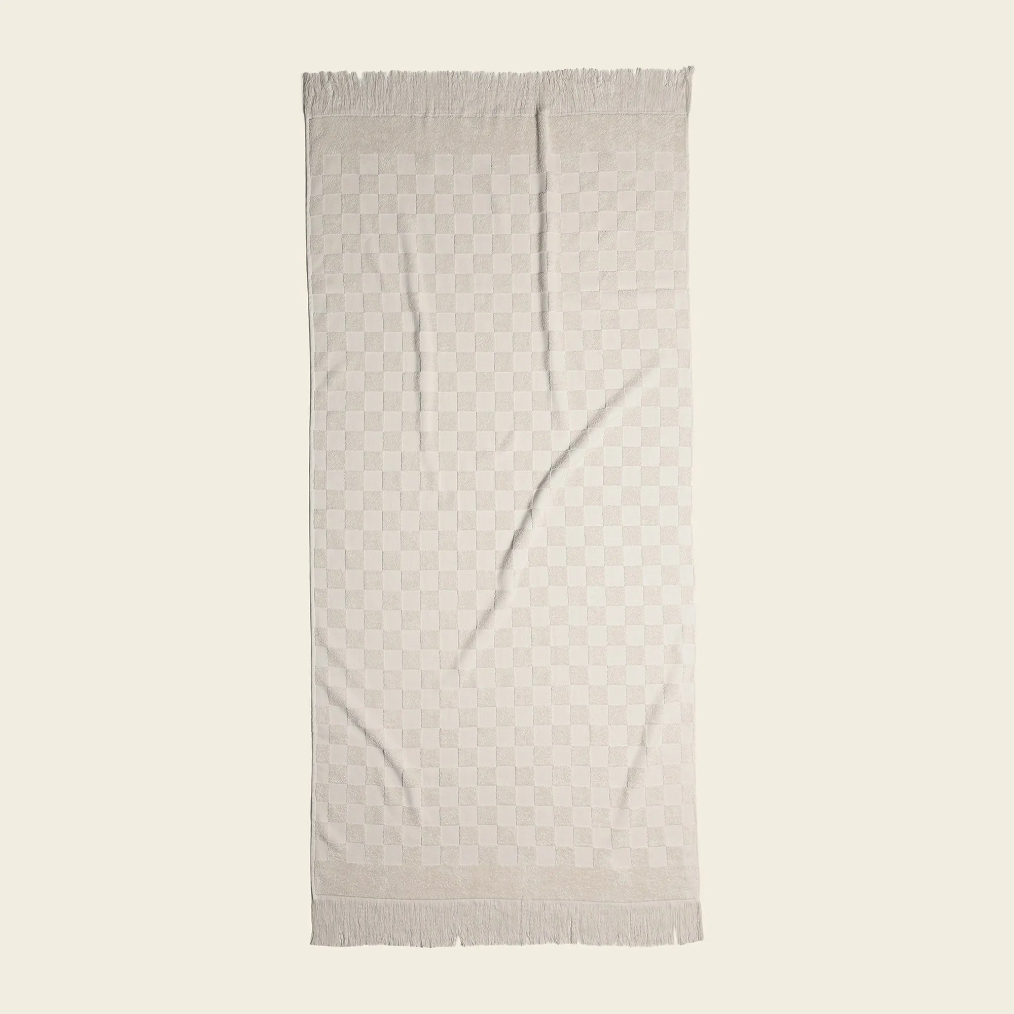 Organic Poolside Checkered Beach Towel