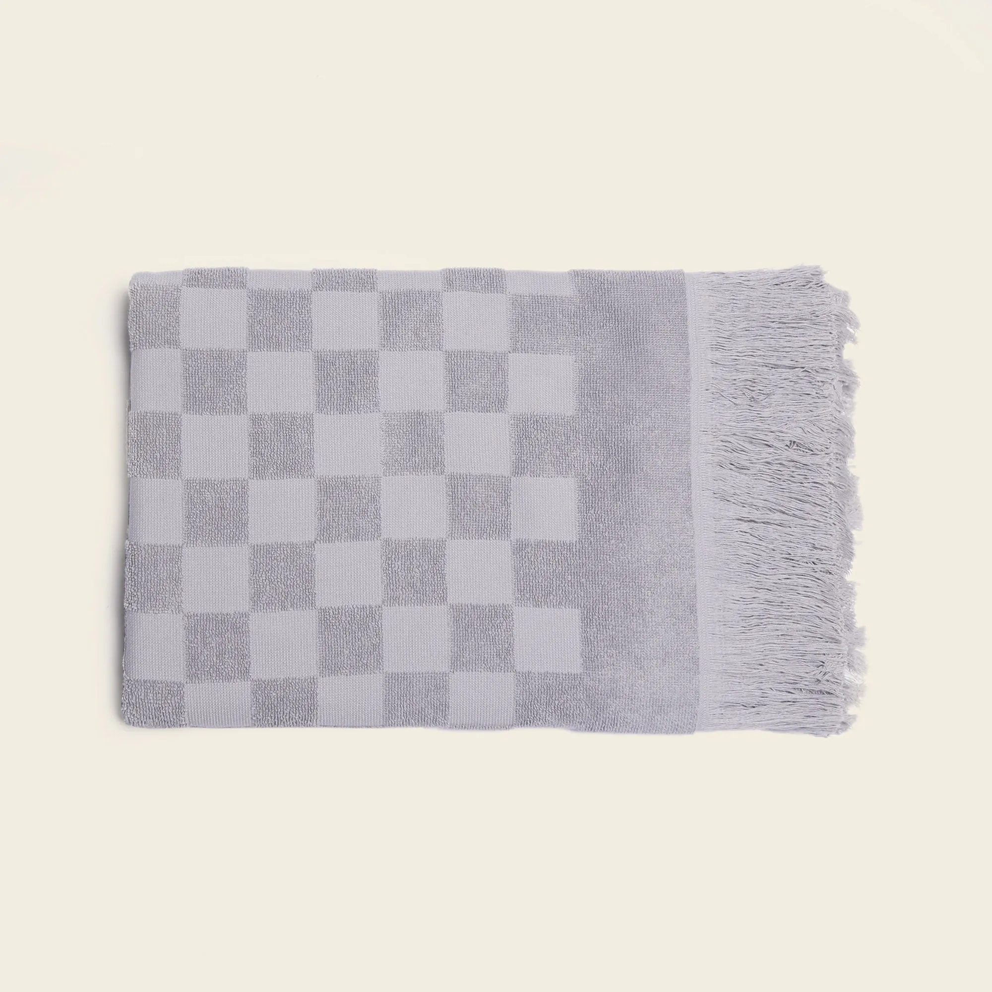 Organic Poolside Checkered Beach Towel