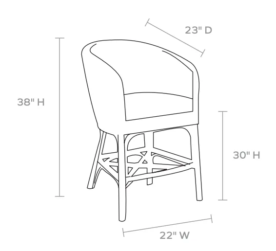 Paloma Beach Wicker Counter Stool
