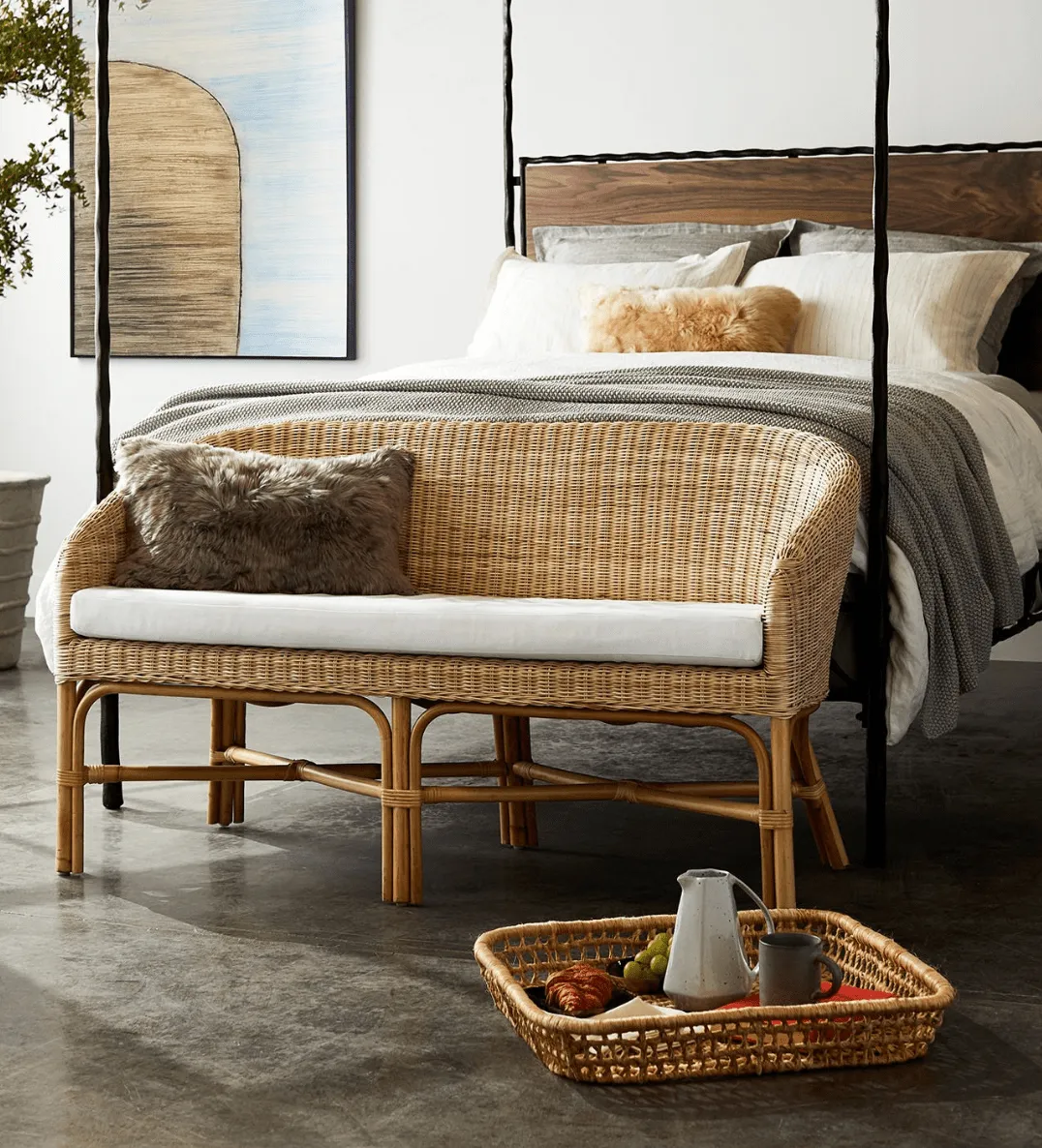 Paloma Beach Wicker Sofette - Two Sizes