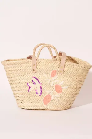 PANIER LEMON BASKET BAG - ROSE