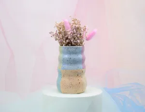 Pastel Checkered Vase