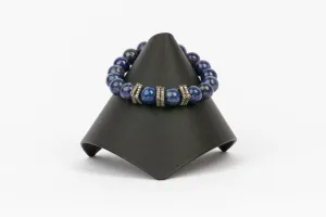 Pave Diamond, Lapis Bracelet