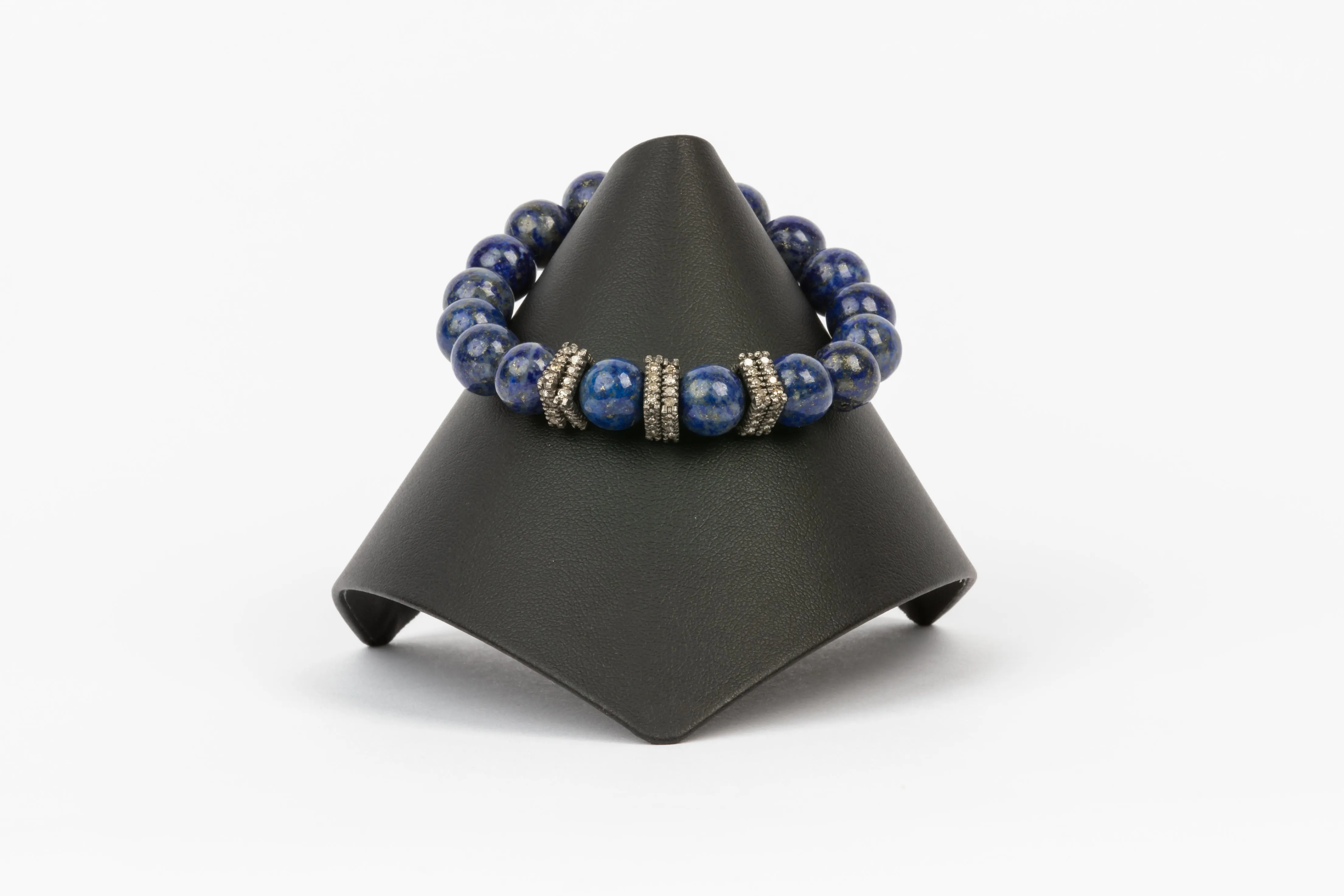 Pave Diamond, Lapis Bracelet