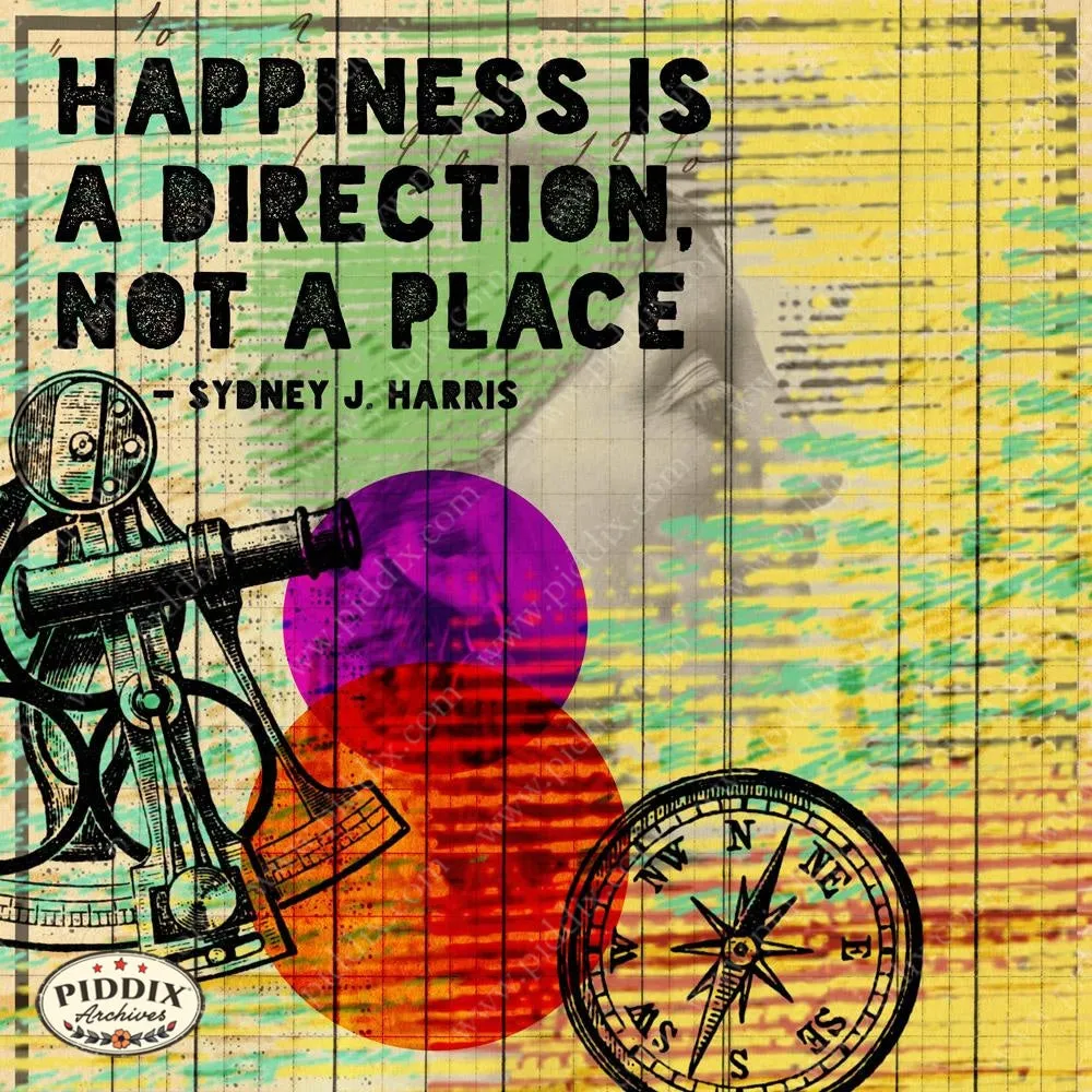 PDXC14167a -- "Happiness Is..." Inspirational Quote