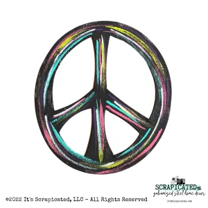 Peace Sign - Colorful Stripes