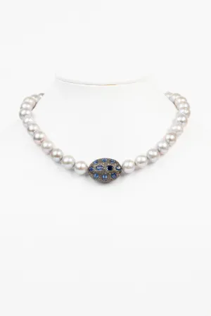 Pearl and Sapphire Necklace