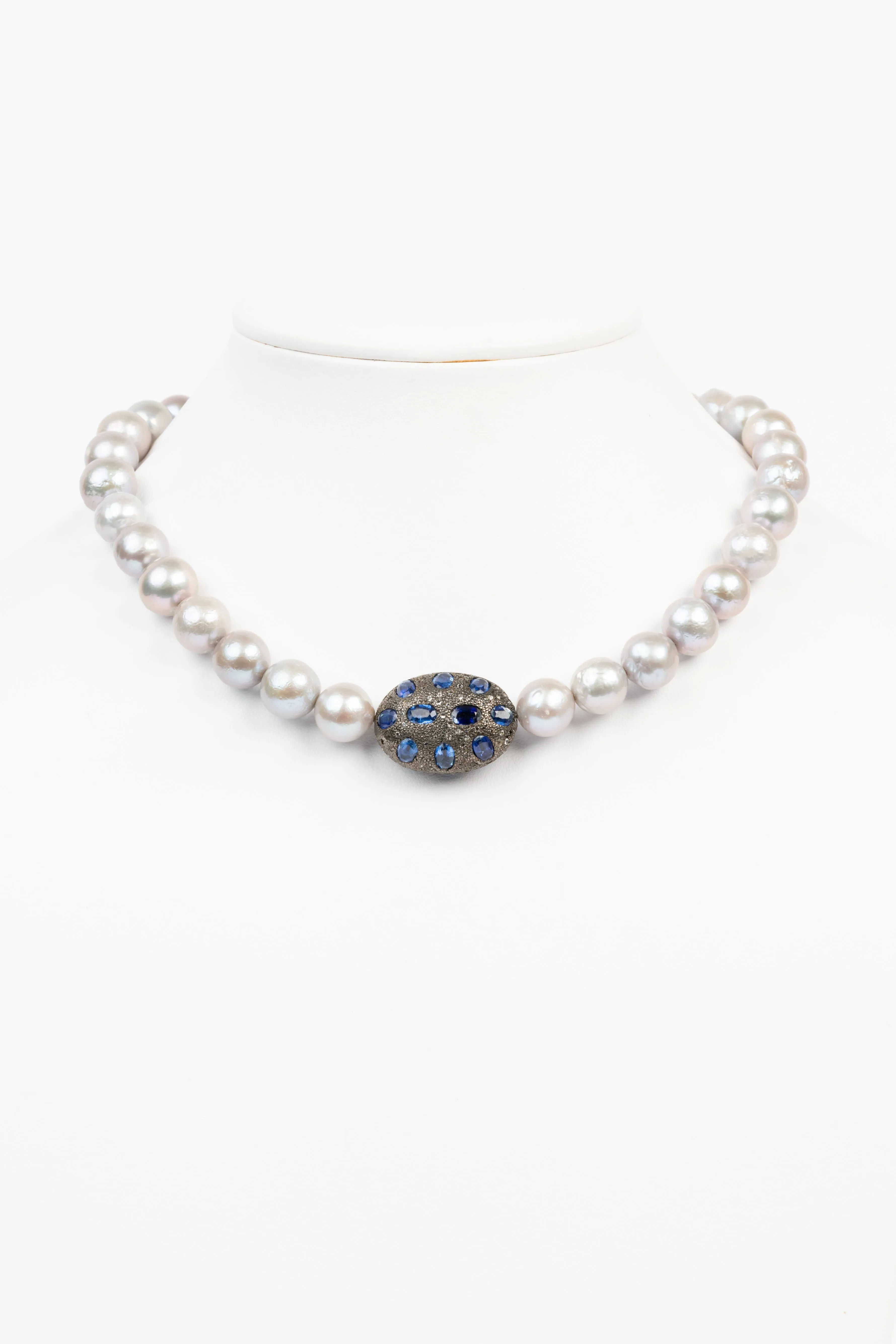 Pearl and Sapphire Necklace