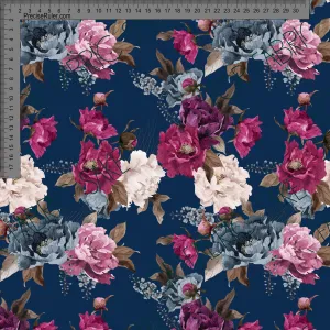 Peonies on Blue- Custom Pre-order