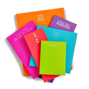 Personalized Market White on Bright Notepads