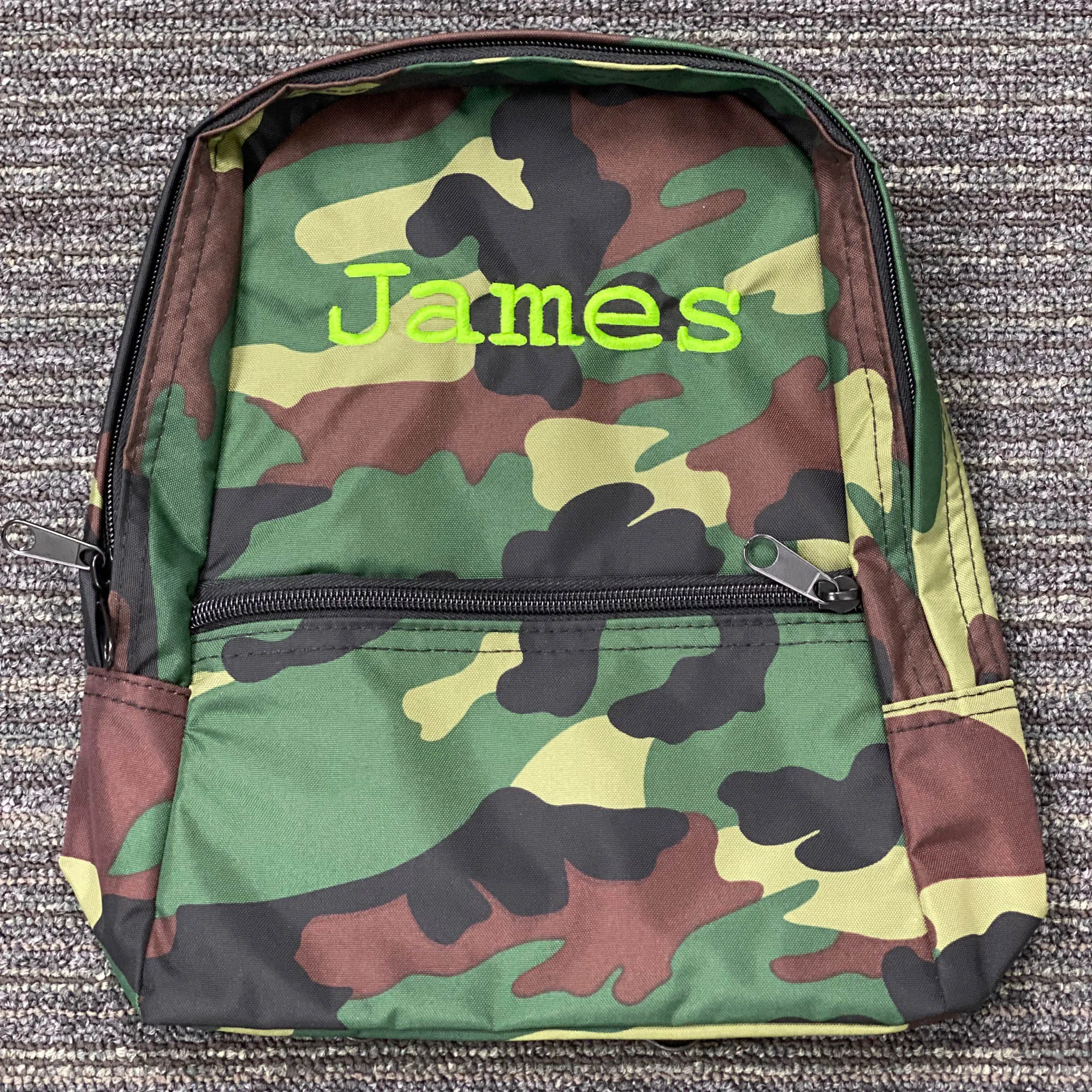 Personalized Nylon Camo Small Backpack