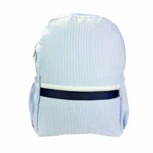 Personalized Seersucker Skipper Large Backpack w/Pockets