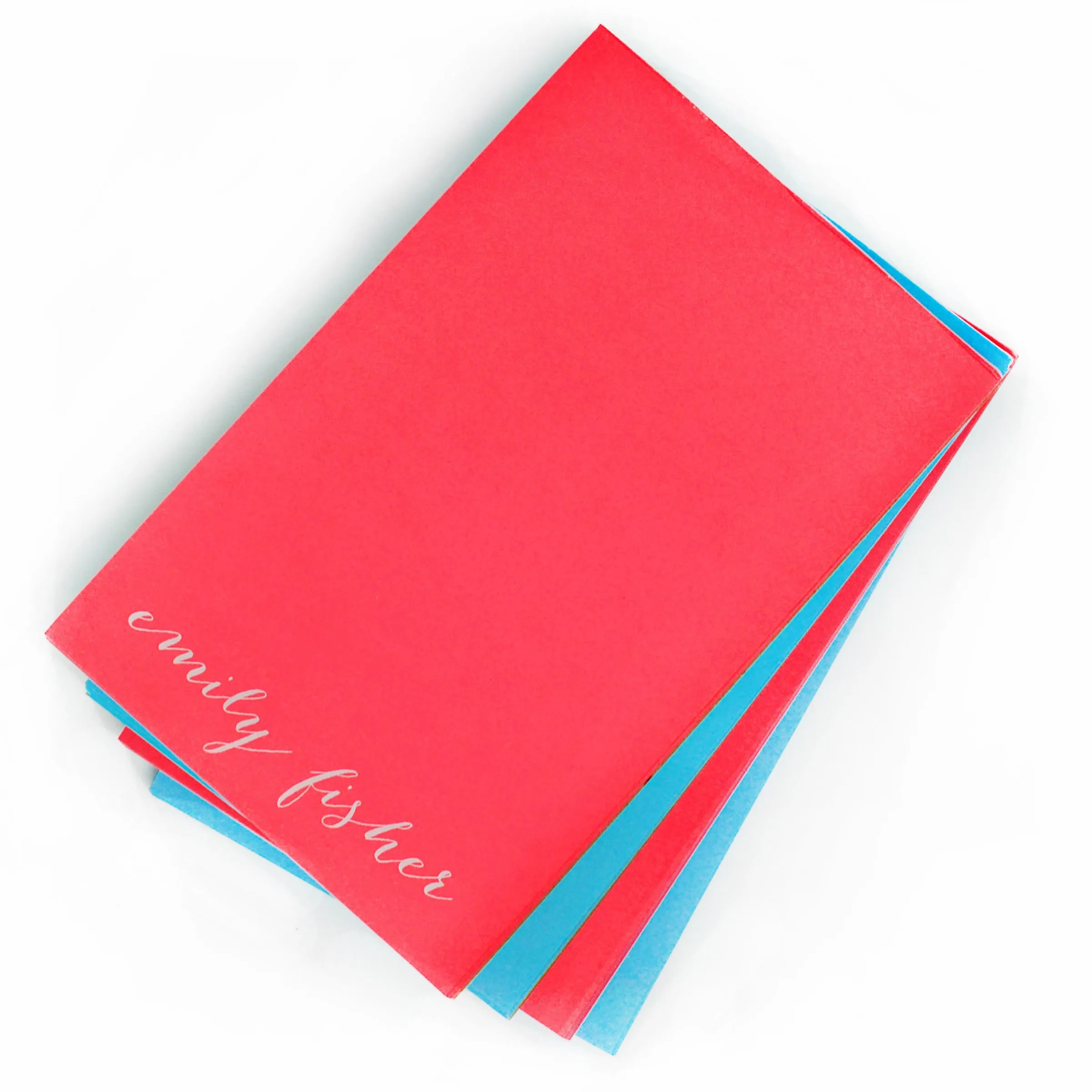 Personalized White on Bright Notepads Combo Packs