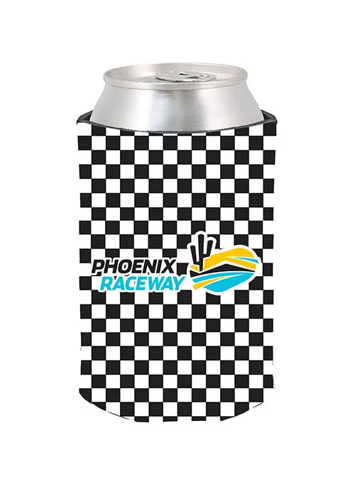 Phoenix Raceway 12 oz Checkered Can Cooler