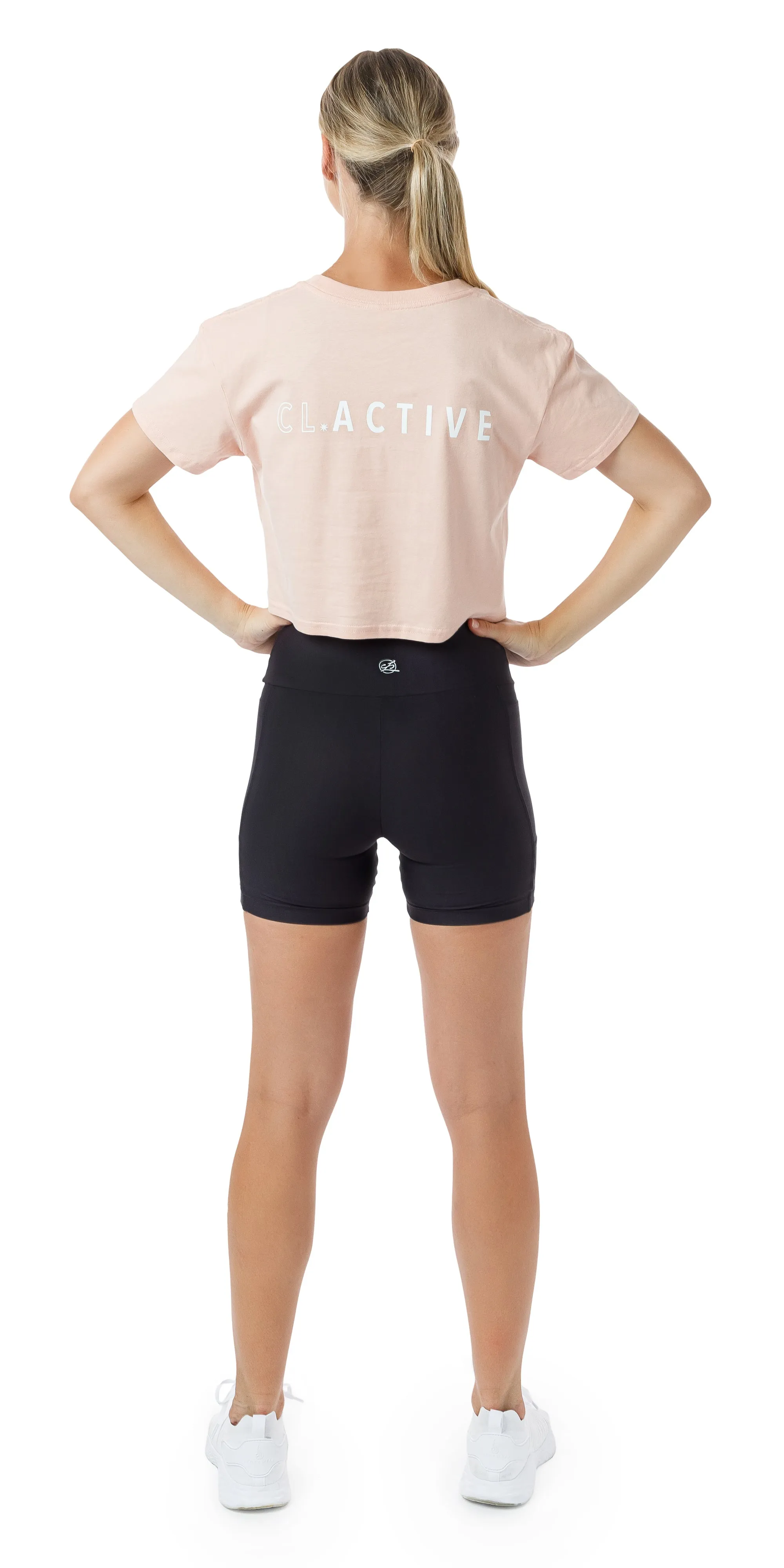 Pink CL Active Crop Tee