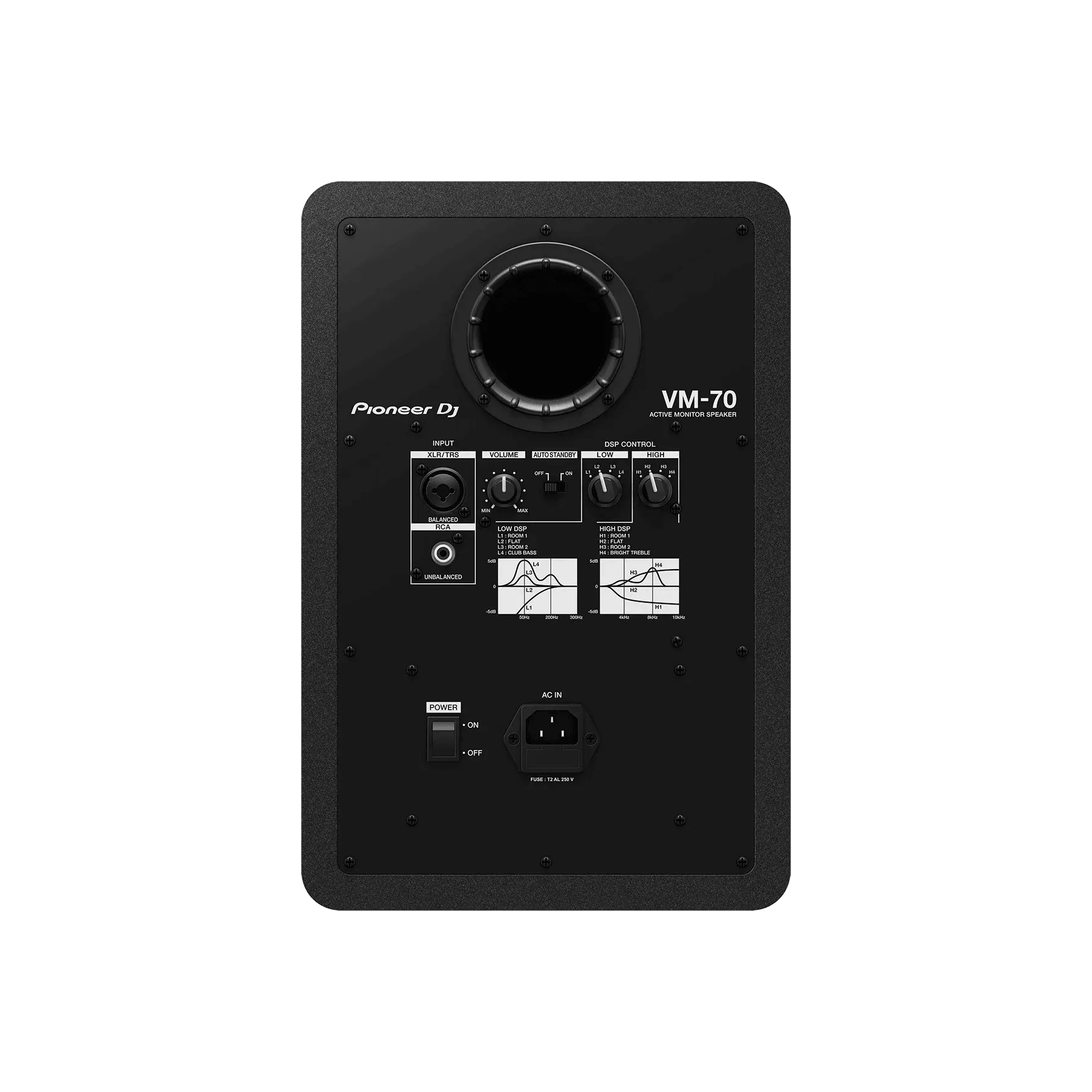 Pioneer DJ VM-70 6.5" 2-Way Active Studio Monitor Single