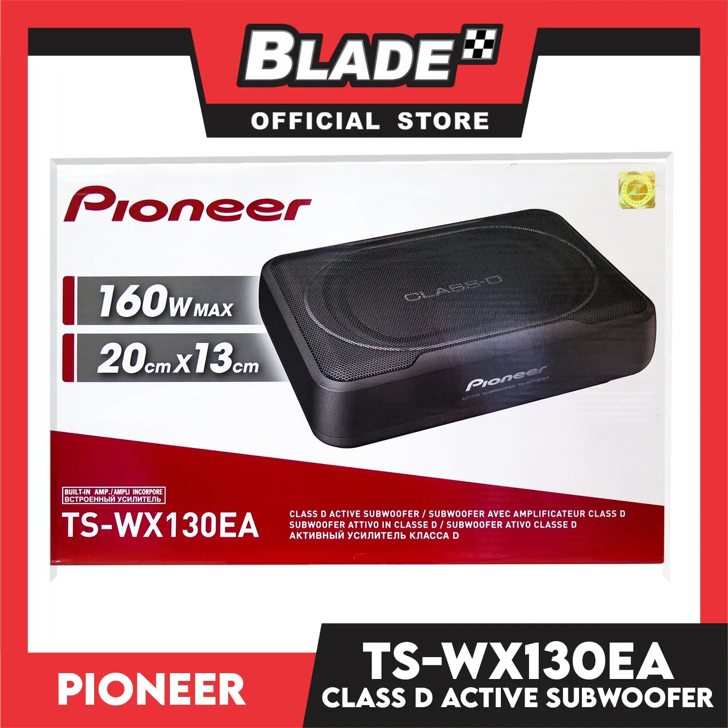 Pioneer TS-WX130EA Active Subwoofer 160W Max