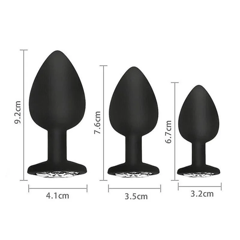 Plug Anal Diamant 4 pièces