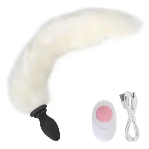 Plug Anal Queue Chat Vibrant Silicone White