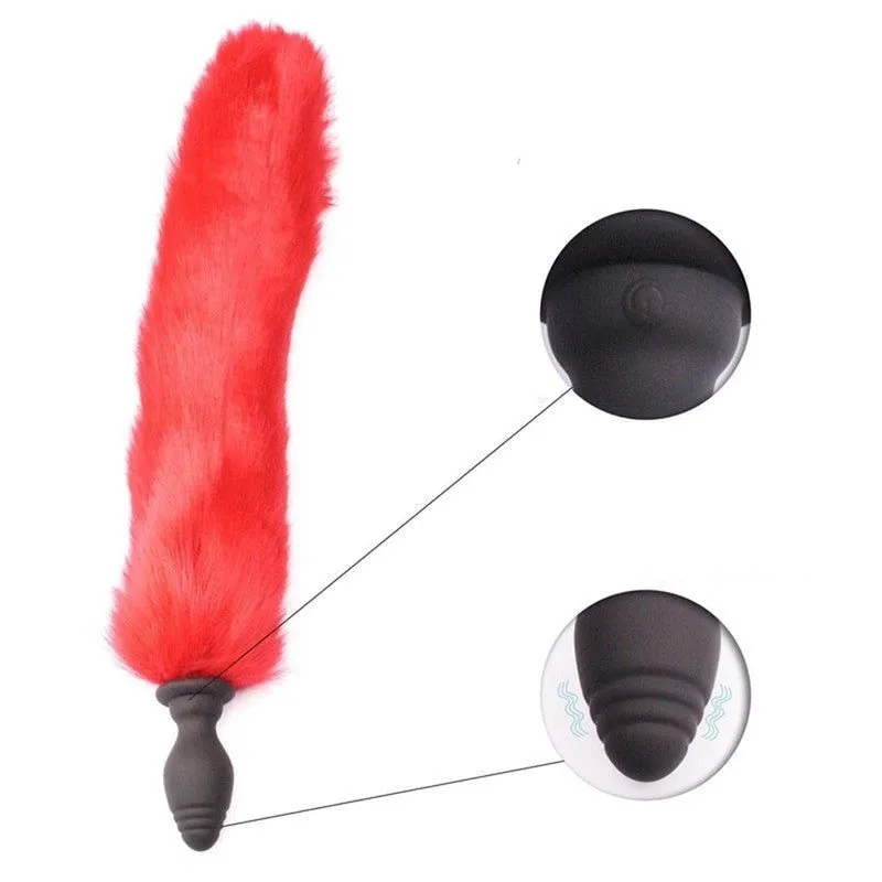 Plug Anal Queue de Chat vibrant wireless