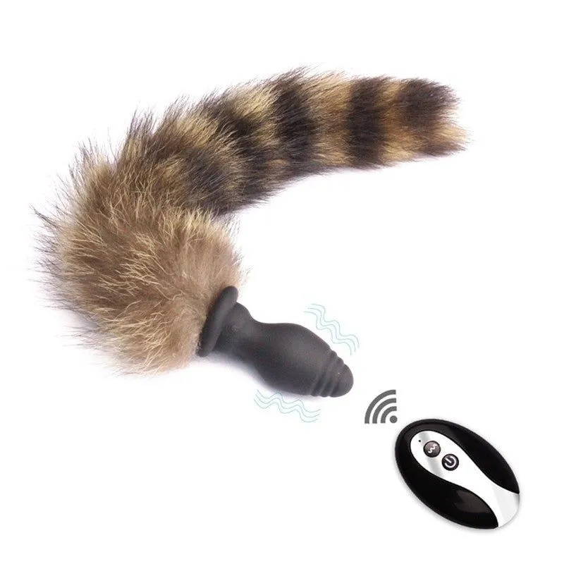 Plug Anal Queue de Chat vibrant wireless