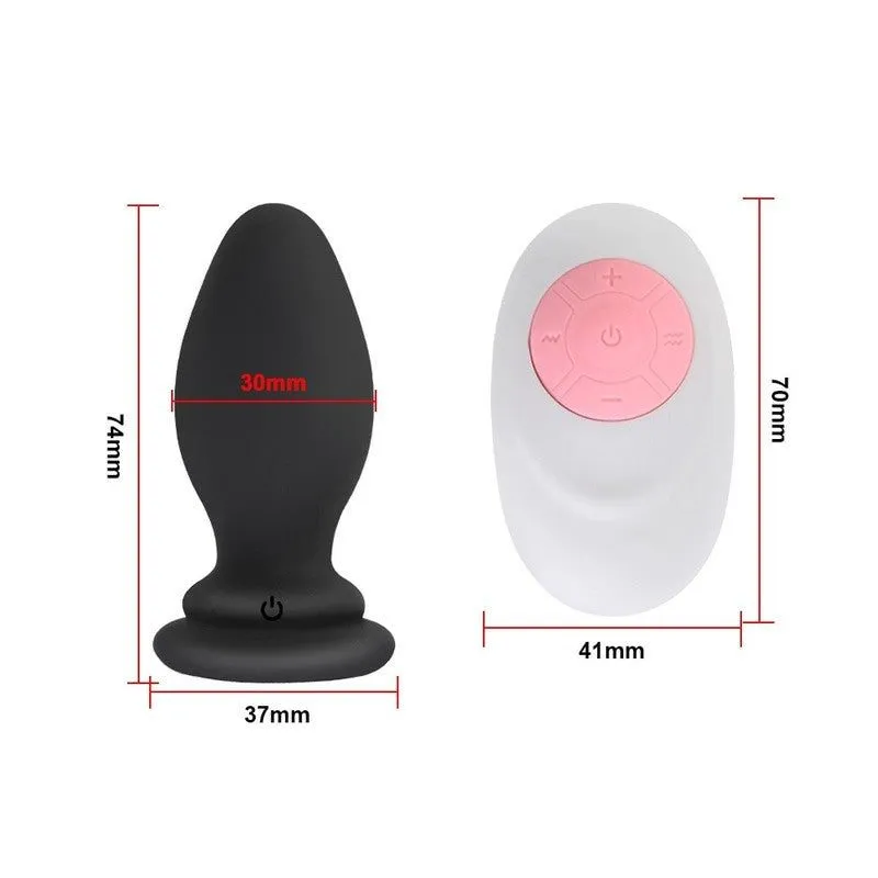 Plug Anal Queue de Renard vibrant en silicone