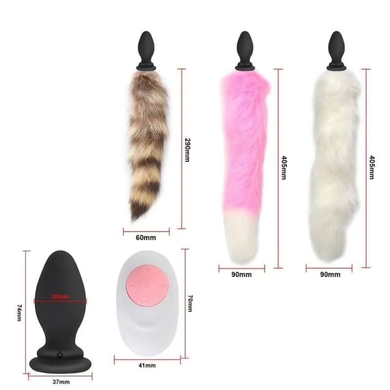 Plug Anal Queue Renard Silicone vibrant Rose