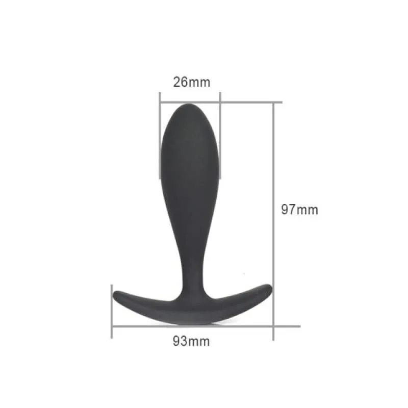 Plug Anal silicone ancre noir wireless